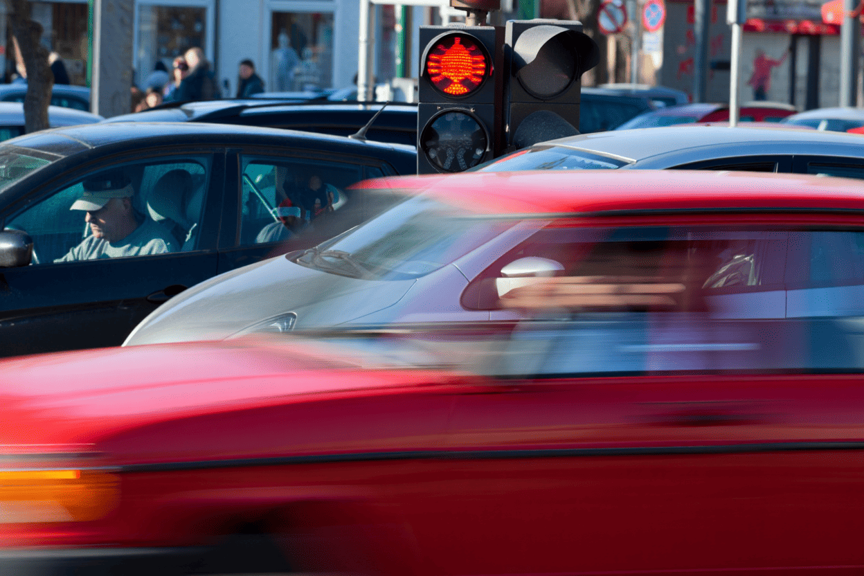 Traffic violations
running red lights, failing to yield